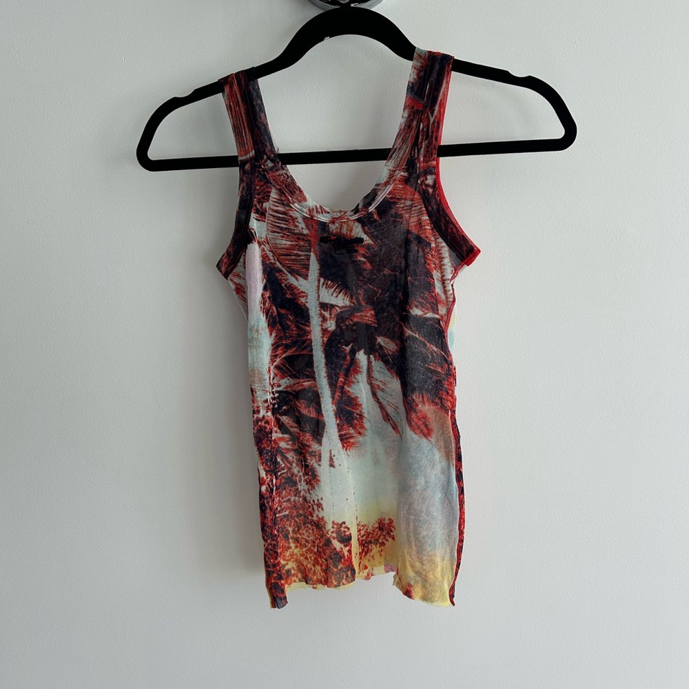 Jean Paul Gaultier Soleil Mesh Tank Top
